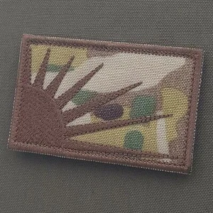 Irish Ireland Sunburst An Gal Gréine 2x3 25 multicámara bordado parche táctico - Imagen 1 de 2