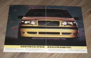 VOLVO Car AD 1995 850 T-5R original TWO magazine pages advertisement - Picture 1 of 1
