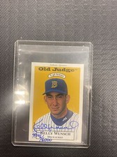 Old Judge T-96 Series Baseball Card Autographed Kelly Wunsch #37  Mini 4246/6000