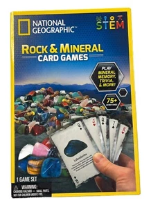 National Geographic Rock and Mineral Card Games 75 REPLICA GEMSTONES SEALED NEW! - Picture 1 of 2
