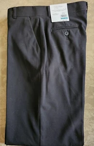 Calvin Klein Boys Dress Pants Formal Slacks Black Straight Leg Regular Fit  16 - Picture 1 of 4