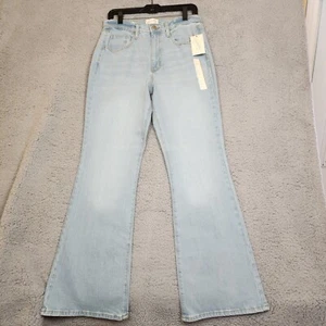 Universal Thread Women's High-Rise Flare Jeans size 10 R - Light Wash - NEW - Picture 1 of 22