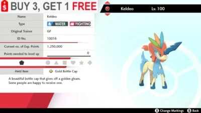 ✨ Keldeo ✨ Pokemon Schwert und Schild Perfect IV🚀Fast Delivery🚀 - Bild 1 von 4