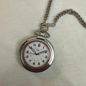 Swiss Army Pocket Watch Marlboro Unlimited II Genuine Leather. Needs Battery - Picture 1 of 4