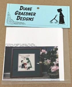 Diane Graebner "La abuela ayudará" niños Amish patrón de punto de cruz nuevo en paquete - Imagen 1 de 2
