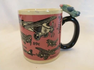 Old Style Vandor 12oz. Coffee Cup Toys In The Cupboard 1997 Ceramic Mug planes  - Picture 1 of 8