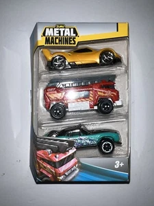 New Metal Machines 3 Car Pack Zuru Rush / Inferno / Cadet 1:64 Diecast - Bild 1 von 2