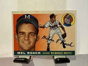 1955 Topps #117 Mel Roach Milwaukee Braves RC - Picture 1 of 2