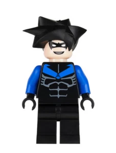 Lego Nightwing 7785 Blue Arms, Chest Symbol Arkham Asylum Batman Minifigure RARE - Picture 1 of 2