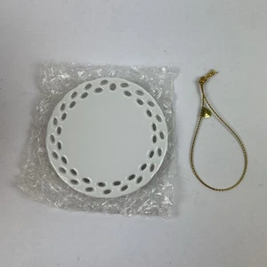 Conde 12 pcs/pack 3” WREATH Two Sided Ceramic Sublimation Blank With Gold Cord - Picture 1 of 6