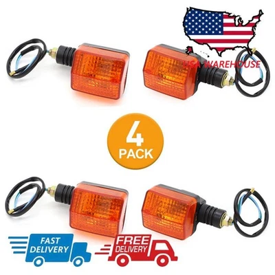 4pcs Front Rear Turn Signal Indicator Light For HONDA CRF230L XR250R CBR600F - Image 1 of 4