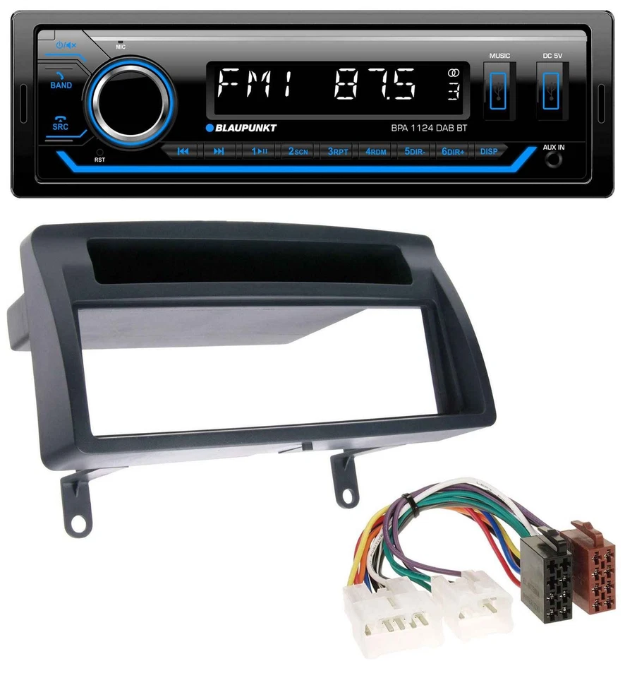 Blaupunkt Bluetooth USB DAB MP3 Autoradio für Toyota Corolla E12 2003-2008 dunke - Bild 1 von 4