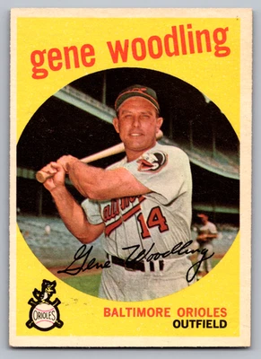 Gen Woodling Orioles 1959 Topps #170 Foto 1 de 3