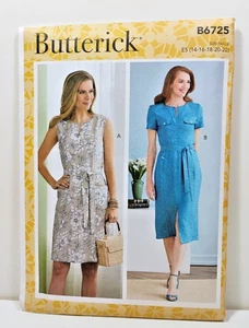 Butterick Misses' Dress Cup Sizes Uncut Pattern B6725 E5 US Sizes 14-22 B10 - Picture 1 of 2
