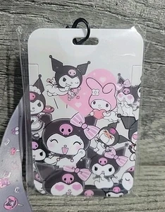 Kuromi My Melody Lanyard ID Card Holder Keychain Neck Strap USA Ship - Picture 1 of 6