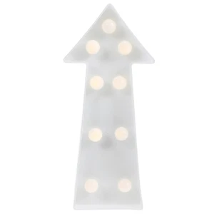 Luz de letrero de flecha 3D LED de plástico en forma de flecha con luz de letrero decoración de pared - Imagen 1 de 12