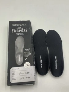 Superfeet BLACK Low Profile/For Tight Footwear Size C Men's 5.5-7 Women's 6.5-8 - Picture 1 of 5