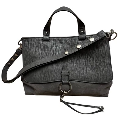 Novo sem etiquetas. Bolsa satchel Rebecca Minkoff média Keith camurça e couro - Cinza - Imagem 1 de 4