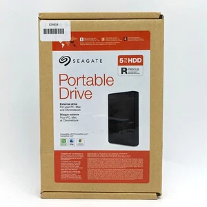 Seagate 5TB Portable External HDD USB 3.0 With Rescue Data Recovery Services - Picture 1 of 8