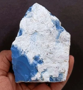 Piedra preciosa suelta opaca áspera sin cortar ópalo azul natural 2238,5 quilates certificada por EGL 5ARC - Imagen 1 de 10