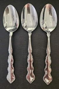 3er Set schöne Oneida Deluxe Mozart Edelstahl Teelöffel  - Bild 1 von 3