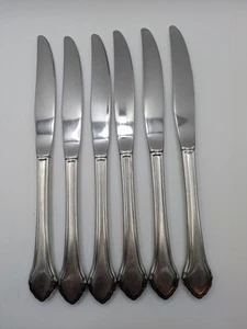 6 Wm. A. Rogers Deluxe Stainless Oneida Ltd Summer Mist Autumn Glow Messer - Bild 1 von 8