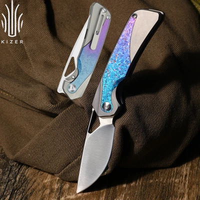 Kizer Topsail EDC Folding Pocket Knife S45VN Blade Titanium Handle Ki3735A1 - Image 1 of 4