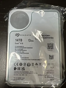 Recertified - Seagate Exos X16 14TB 512E SATA 6Gb/s 3.5" (ST14000NM001G) - Afbeelding 1 van 2