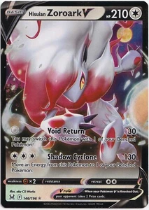 Pokémon Hisuian Zoroark V Ultra Raro Origen Perdido LOR 146/196 Casi Nuevo Inglés - Imagen 1 de 1