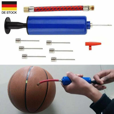 MARKENLOS Luftpumpe Ballpumpe Ventiladapter Fußball Handball Volleyball Basketballpumpe