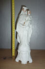 statue statuette vierge Marie à l'enfant en porcelaine de paris XIX ème ancienne