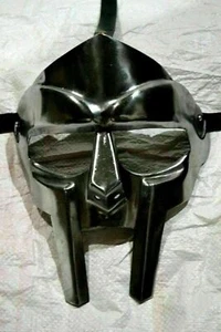 Lot of 5 PCS Medieval Steel Gladiator Black Face Mask Hand Forged MF Doom - Picture 1 of 3