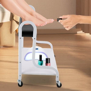 Portátil 2 Niveles Salón de Belleza Pie Baño Spa Trolley Manicura Pie Resto Carrito - Imagen 1 de 19