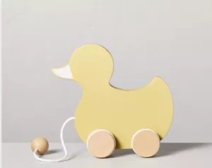 Health And Hand With Magnolia Pull - Along Wood Duck Toy - Imagen 1 de 9