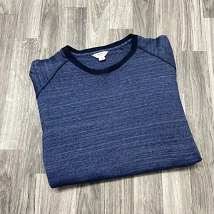 CALVIN KLEIN Slim Fit Crewneck Pullover Blue Athletic Running Shirt Men's Size L - Picture 1 of 8