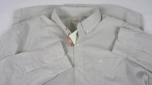 Neu Dockers Herren XL Langarm Oxford Hemd hellbraun blau Knopfleiste $ 55 - Bild 1 von 8