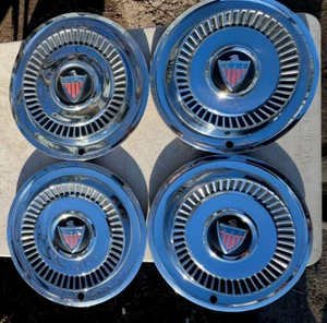 1961 62 63 64 1965 RAMBLER AMBASSADOR 14" HUBCAPS SET OF 4 WHEEL COVER NICE - Picture 1 of 12