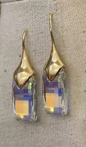 Orecchini pendenti Felicia Designs FD oro 925 vermeil sfaccettato vetro multicolore - Foto 1 di 11