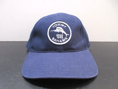Tommy Bahama Hat Cap Strap Back Blue White Logo Marlin Adjustable Baseball Mens - Image 1 of 4