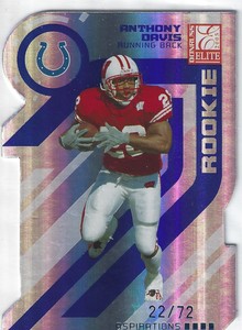 Anthony Davis 2005 Donruss Elite Aspirations Parallel Rookie Card /72 