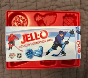 New Hockeyville Jell-O Jigglers Red Plastic Mold Kit Puck Skate NHL HTF Hockey - Picture 1 of 2