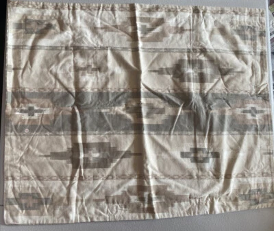 1 funda de almohada estándar de franela de algodón estampada colección Martha Stewart, beige 👍 Foto 1 de 4