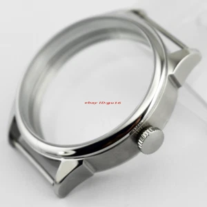 Nuevo 42mm Acero Reloj Estuche ajuste eta 6497/6498 Gaviota ST36 movimiento hombre reloj p765 - Imagen 1 de 12