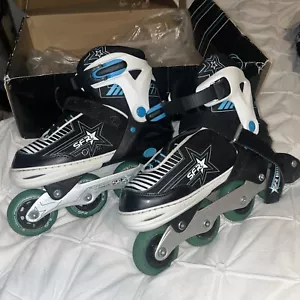 SFR Pulsar Adjustable Adults Childrens Inline Skates - size UK 3 - 6 - Picture 1 of 4