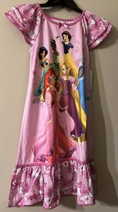 Disney Princess Girl's Short Sleeve Pink Pajamas Nightgown Size 9/10 - Picture 1 of 12