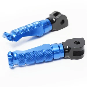 R-FIGHT Blue CNC Rider Foot Pegs For Suzuki GSX-S1000F 15 16 17 18 19 20 - Foto 1 di 6