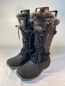 The North Face Shellista Schnürstiefel Damen schwarz Primaloft isoliert – US 8 - Bild 1 von 6