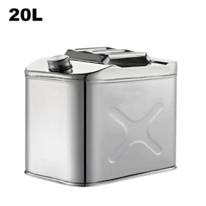 20L Jerry Can Fuel Storage 304 Stainless Steel Built-in Spout for Boat/4WD/Car - Picture 1 of 11