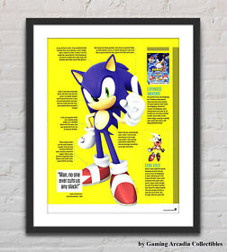 Sonic Adventure 2 Sega Dreamcast Glossy Promo Ad Poster Unframed G2221