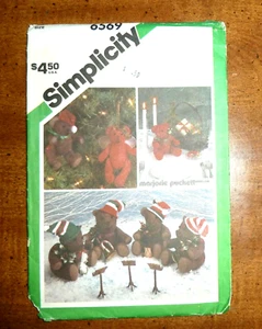 VINTAGE 1984 SIMPLICITY #6569 *5" & 9" FABRIC BEARS* JOINTED - UNCUT - Picture 1 of 2